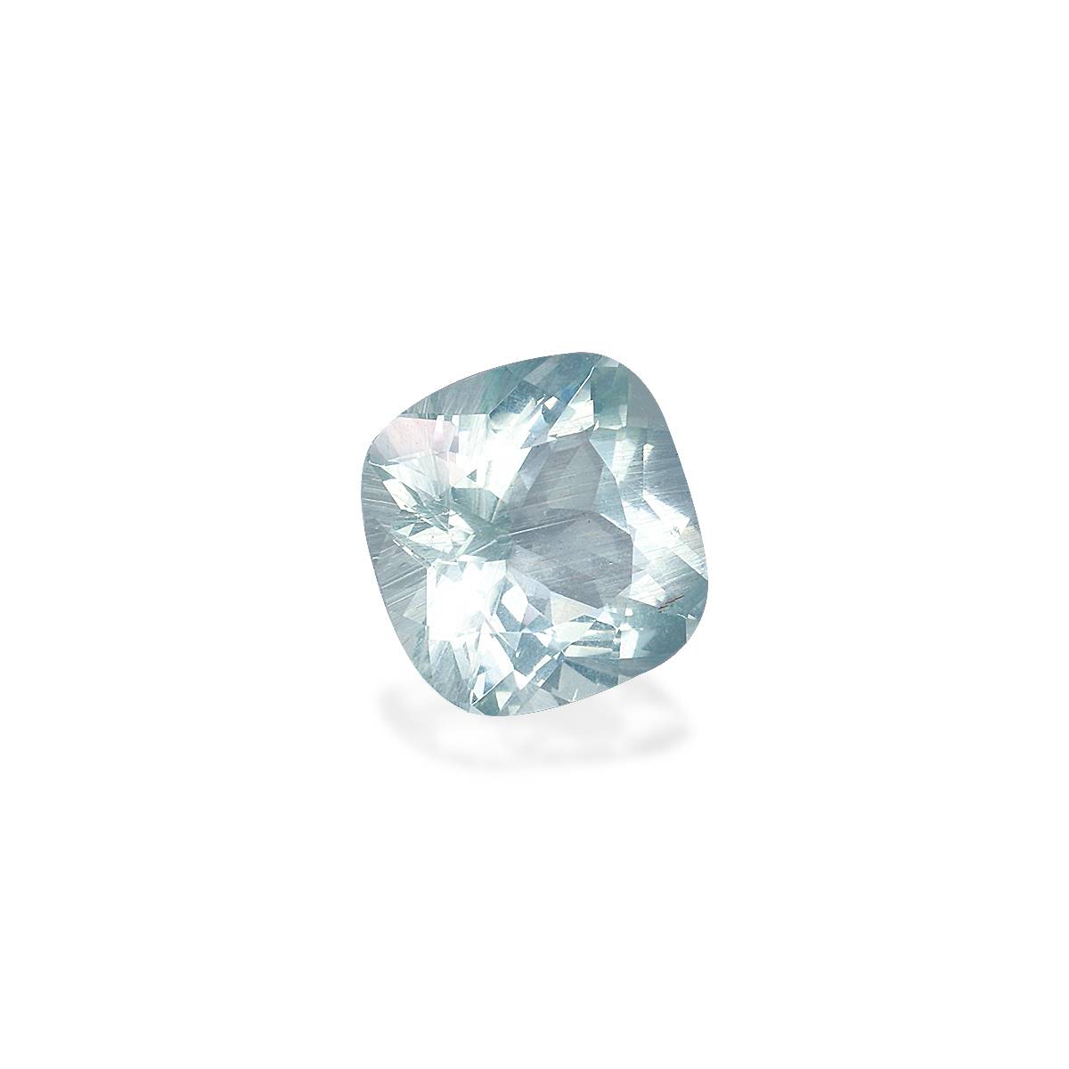 baby blue aquamarine, 2.41ct cushion cut — view 3