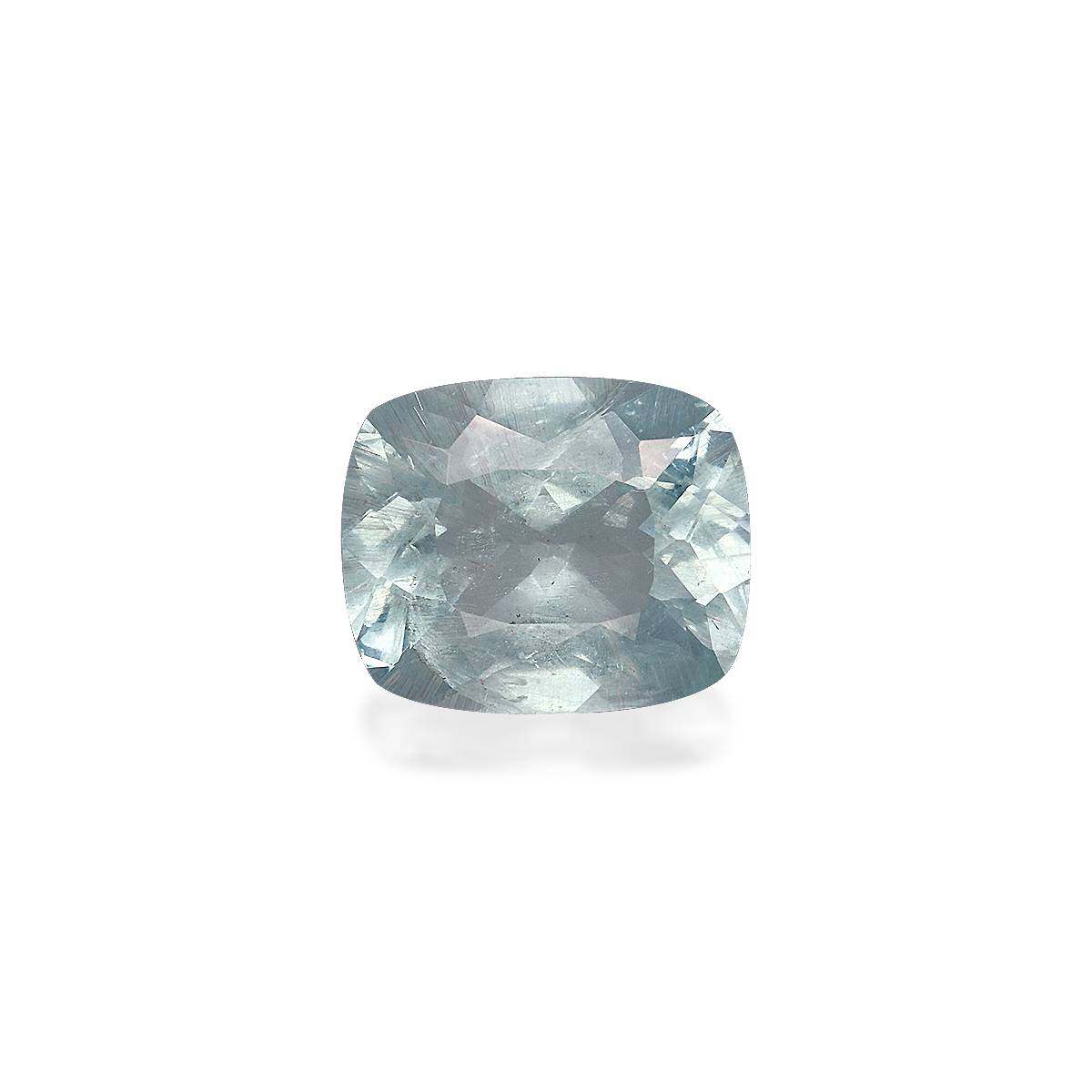 sky blue aquamarine, 4.19ct cushion cut — main view