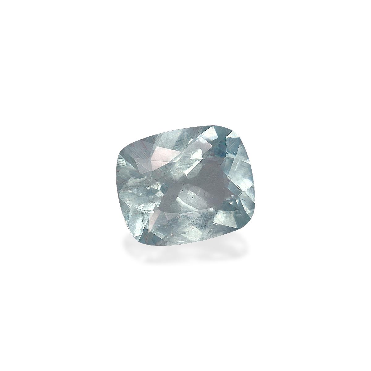 sky blue aquamarine, 4.19ct cushion cut — view 3