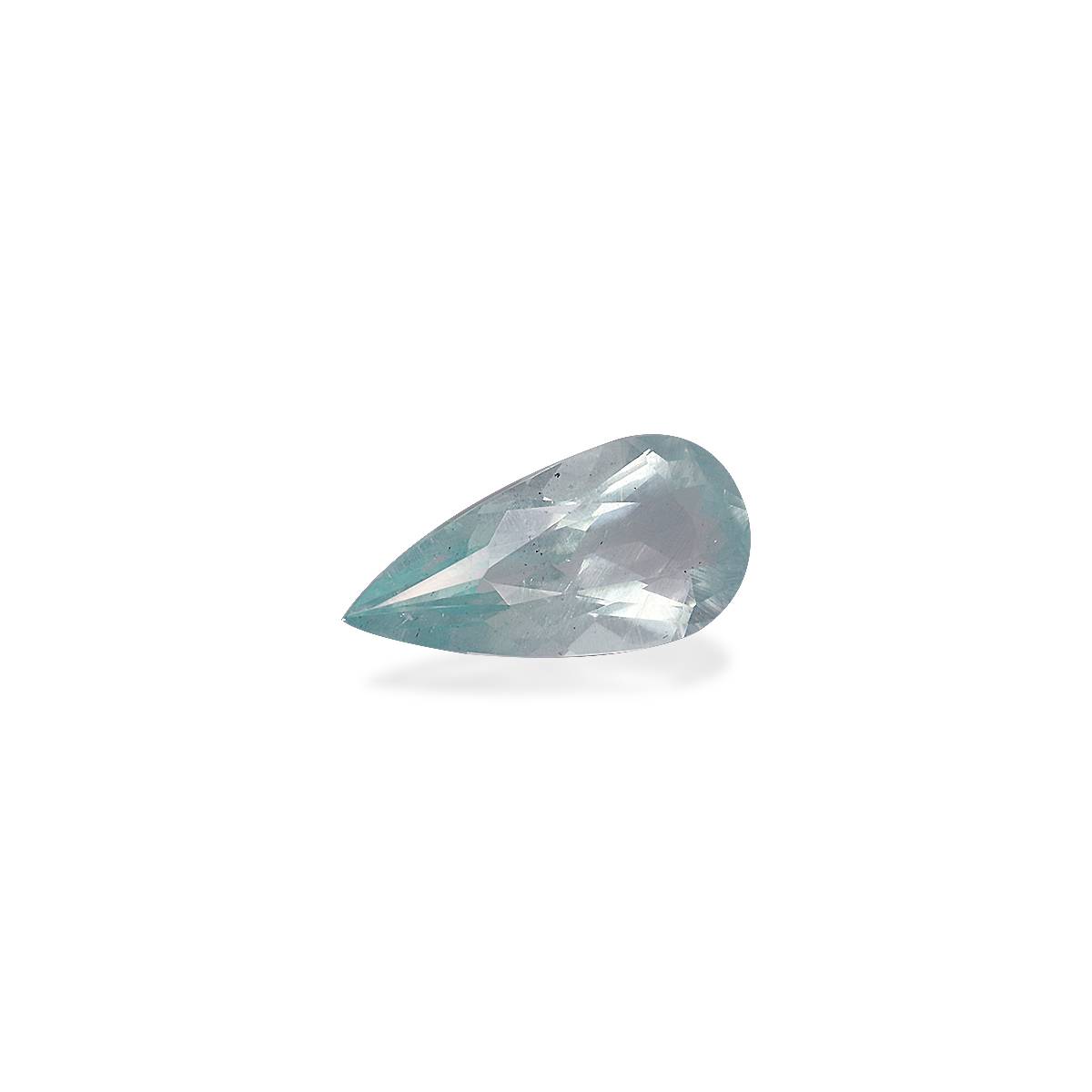 sky blue aquamarine, 2.56ct pear cut — view 3
