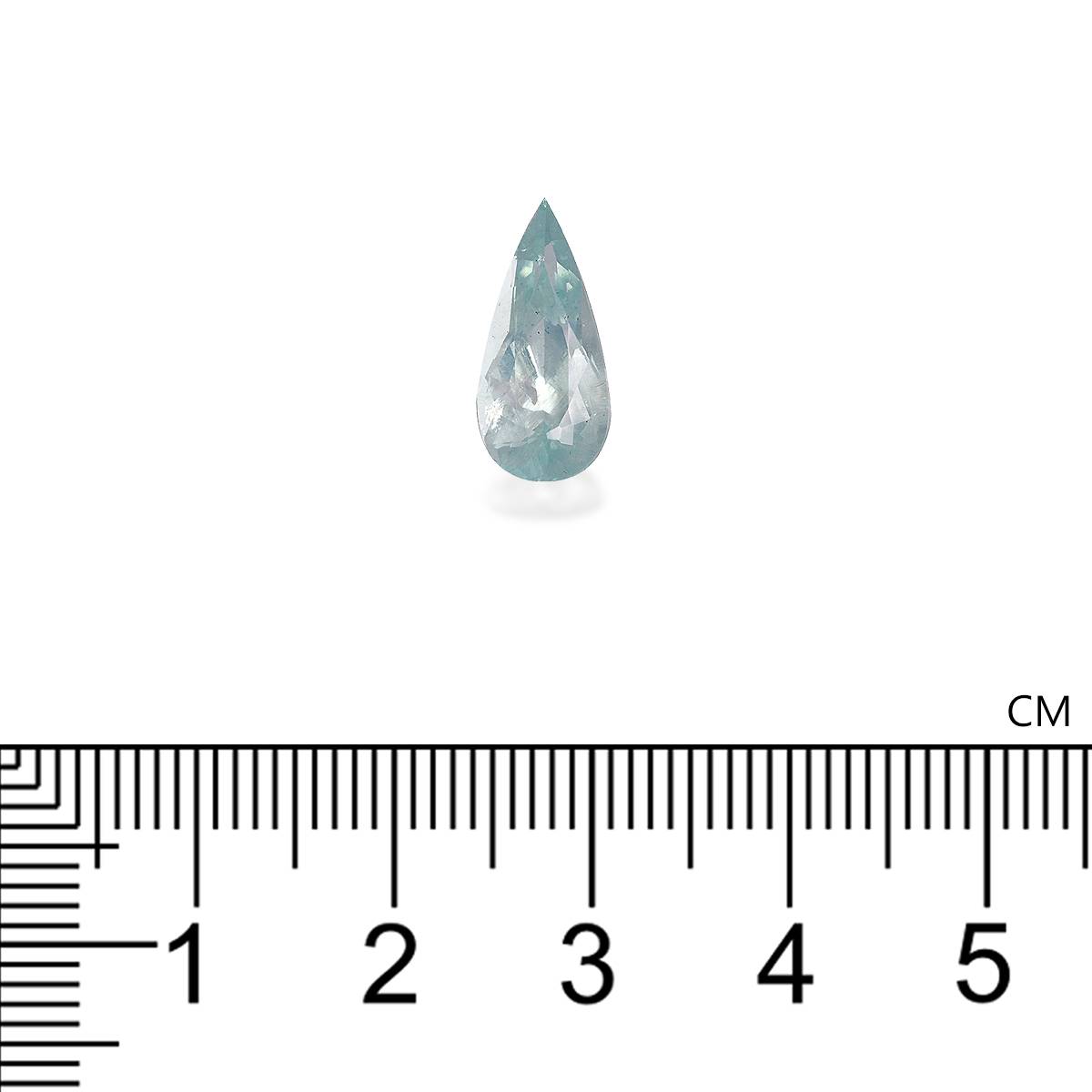 sky blue aquamarine, 2.86ct pear cut — view 4