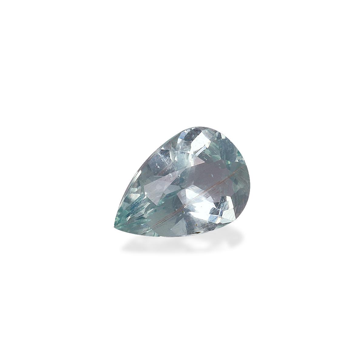 sky blue aquamarine, 1.53ct pear cut — view 3