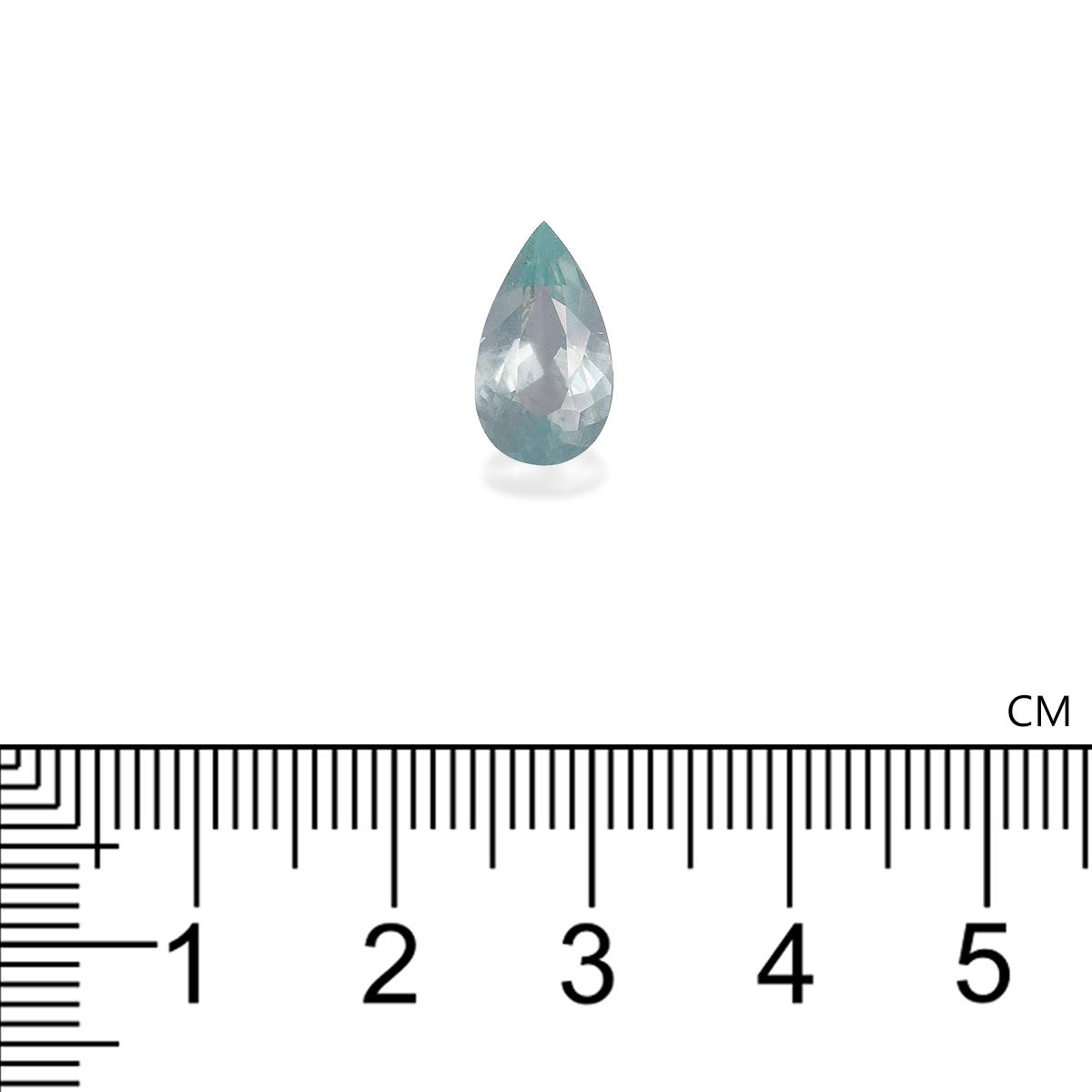 sky blue aquamarine, 2.24ct pear cut — view 4