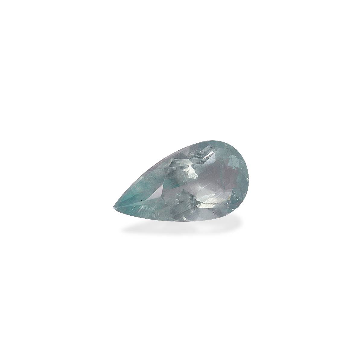 sky blue aquamarine, 1.92ct pear cut — view 3