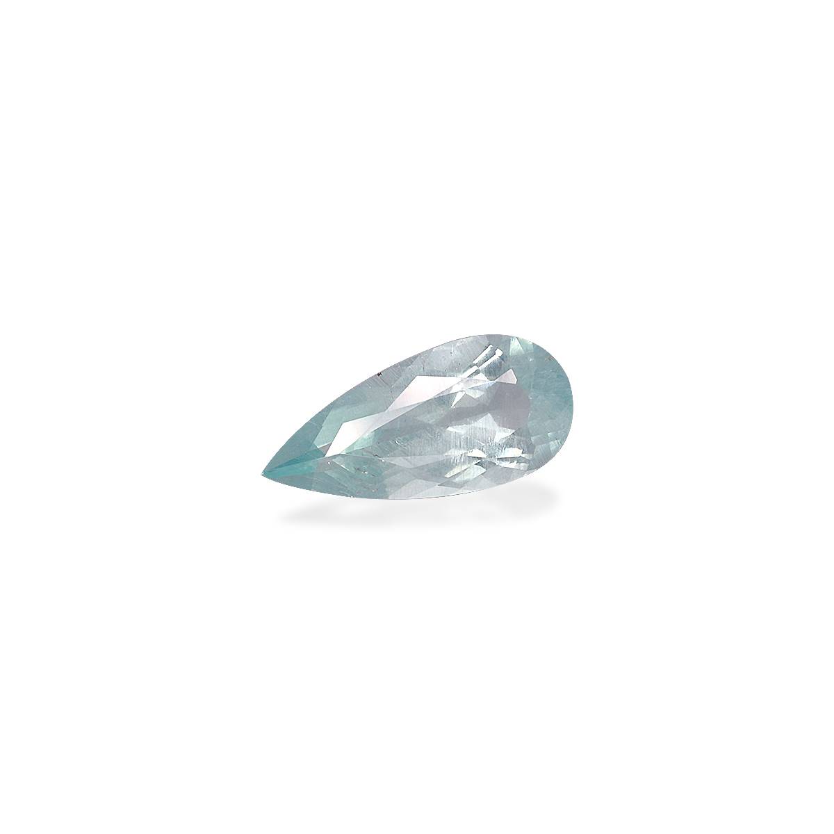 sky blue aquamarine, 2.87ct pear cut — view 3