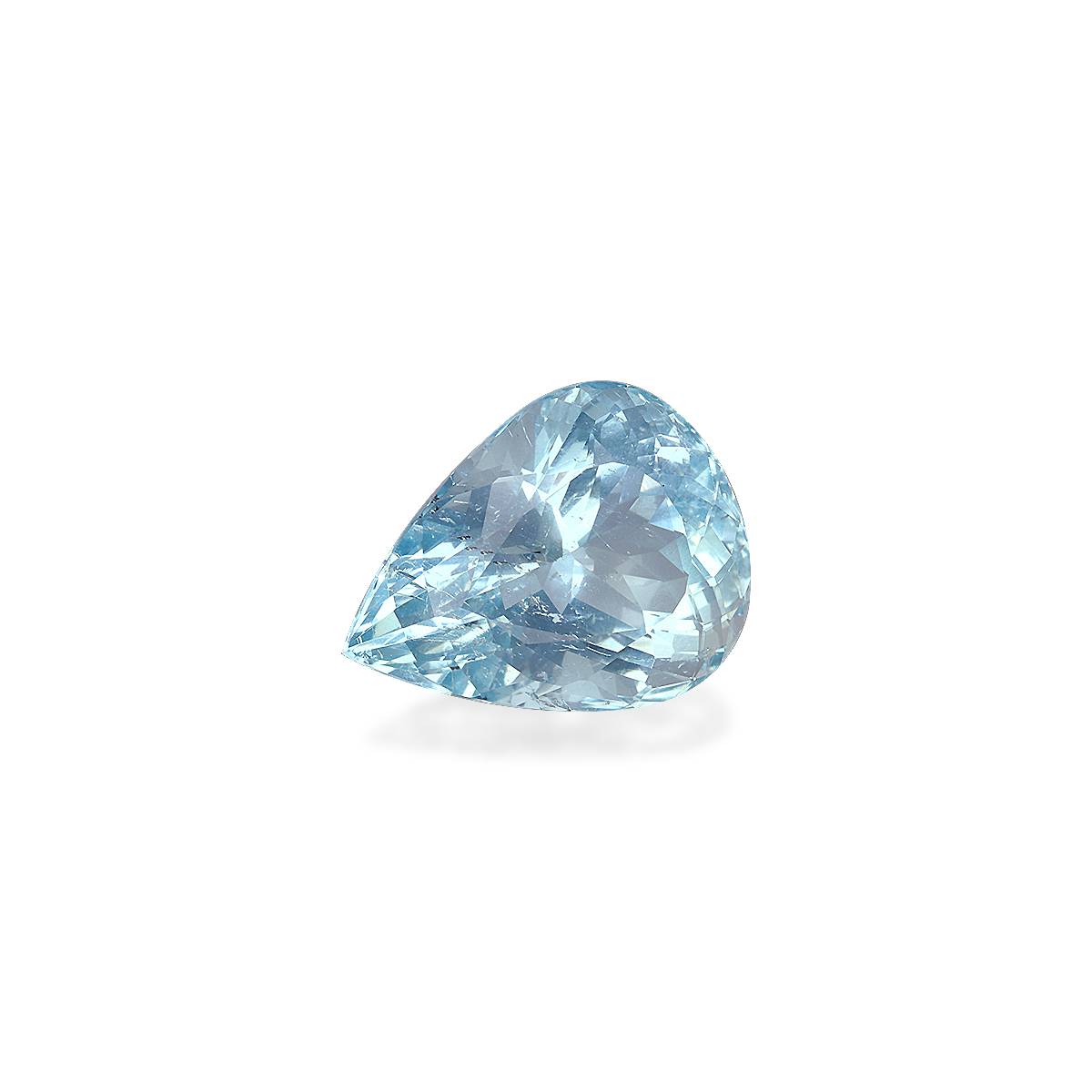 baby blue aquamarine, 20.53ct pear cut — view 3