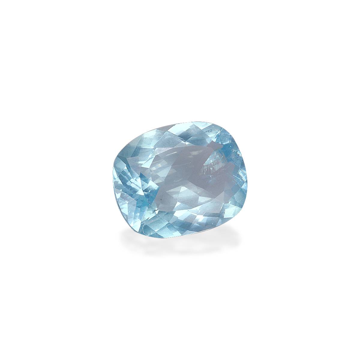 baby blue aquamarine, 3.07ct cushion cut — view 3