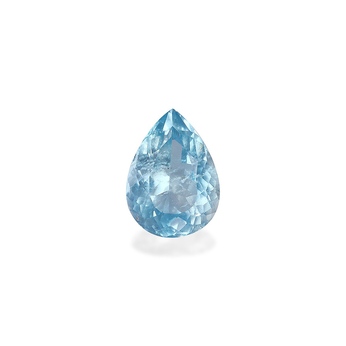 ice blue aquamarine, 3.5ct pear cut — main view
