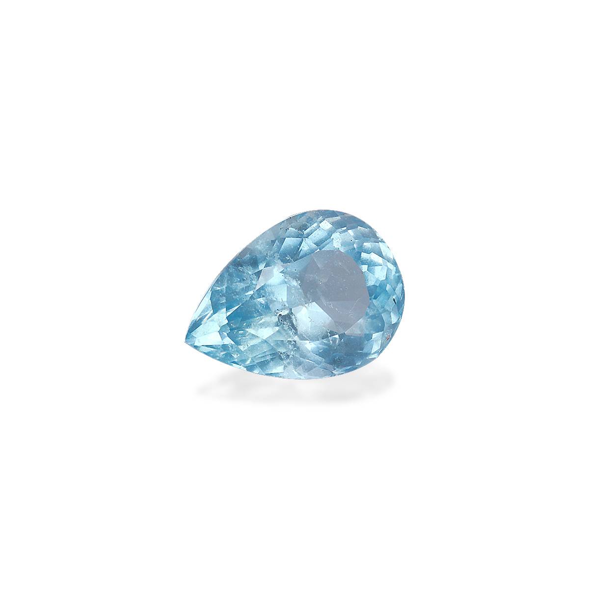 ice blue aquamarine, 3.5ct pear cut — view 3