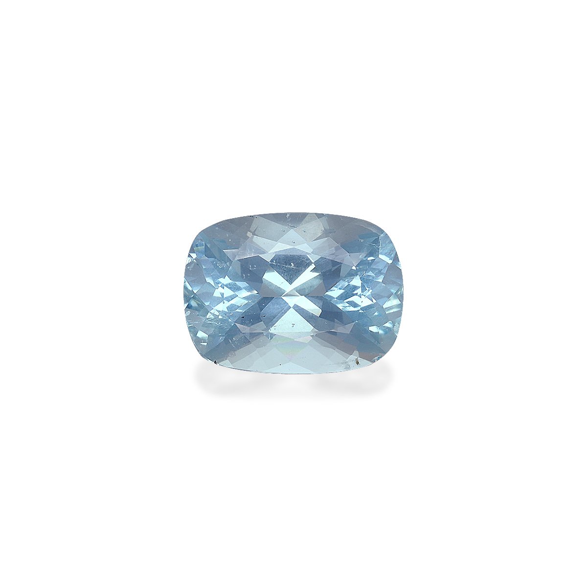 baby blue aquamarine, 11.48ct cushion cut — main view