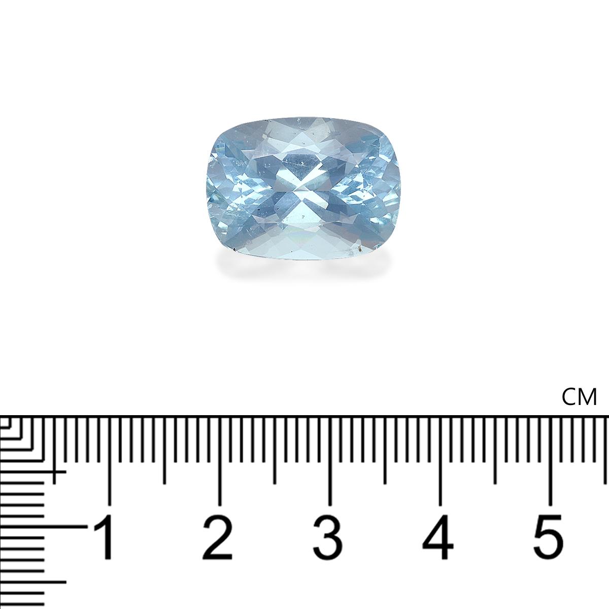 baby blue aquamarine, 11.48ct cushion cut — view 4