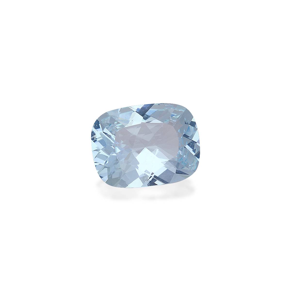 baby blue aquamarine, 11.06ct cushion cut — view 3