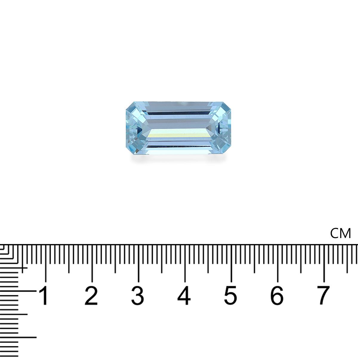 arctic blue aquamarine, 17.57ct rectangular cut — view 4