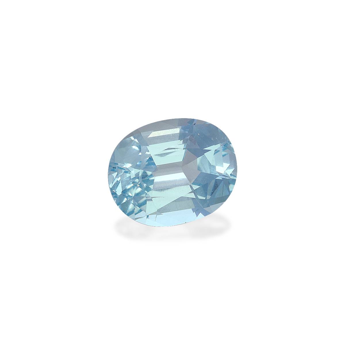 baby blue aquamarine, 4.01ct oval cut — view 3