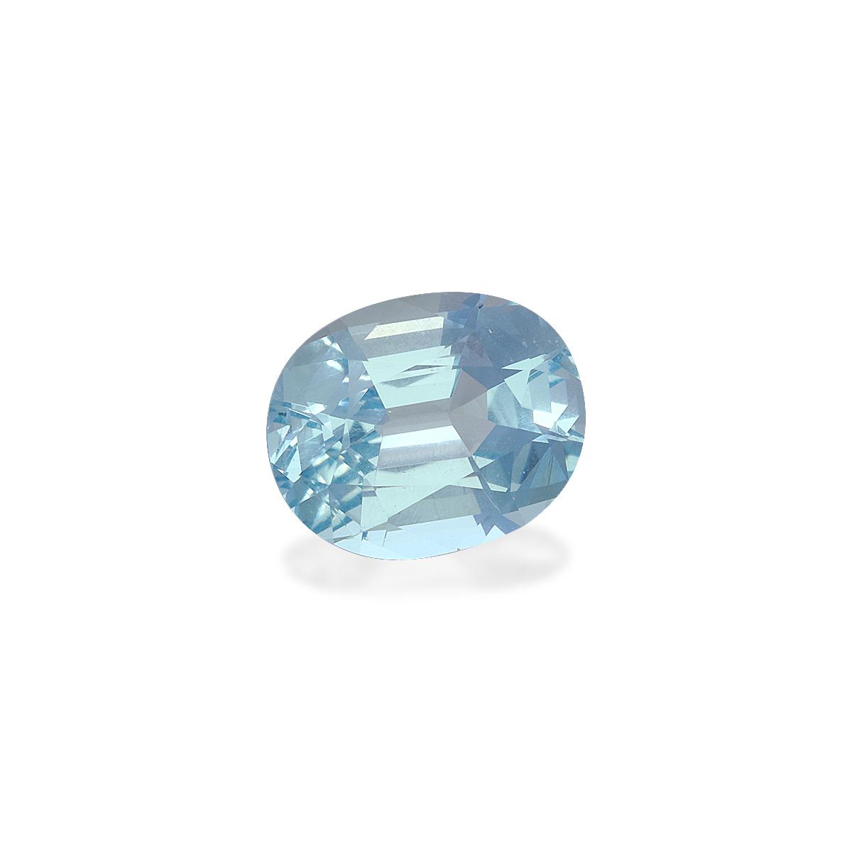 baby blue aquamarine, 4.01ct oval cut — view 3