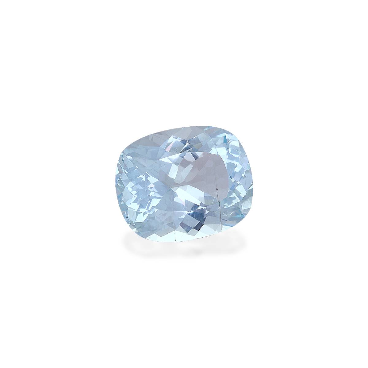 ice blue aquamarine, 10.49ct cushion cut — view 3