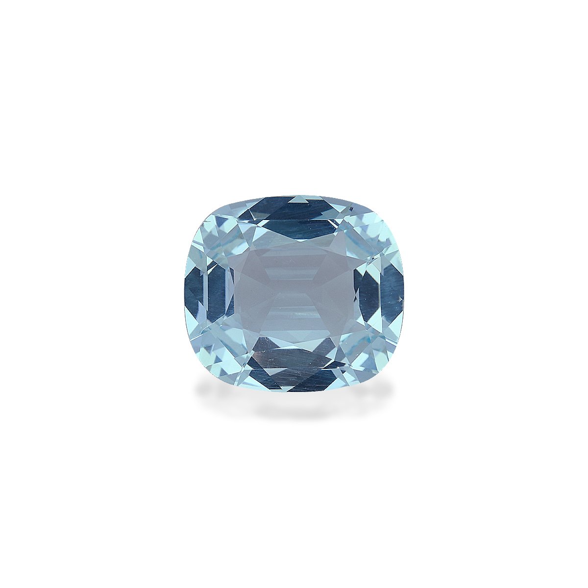 sky blue aquamarine, 9.73ct cushion cut — main view