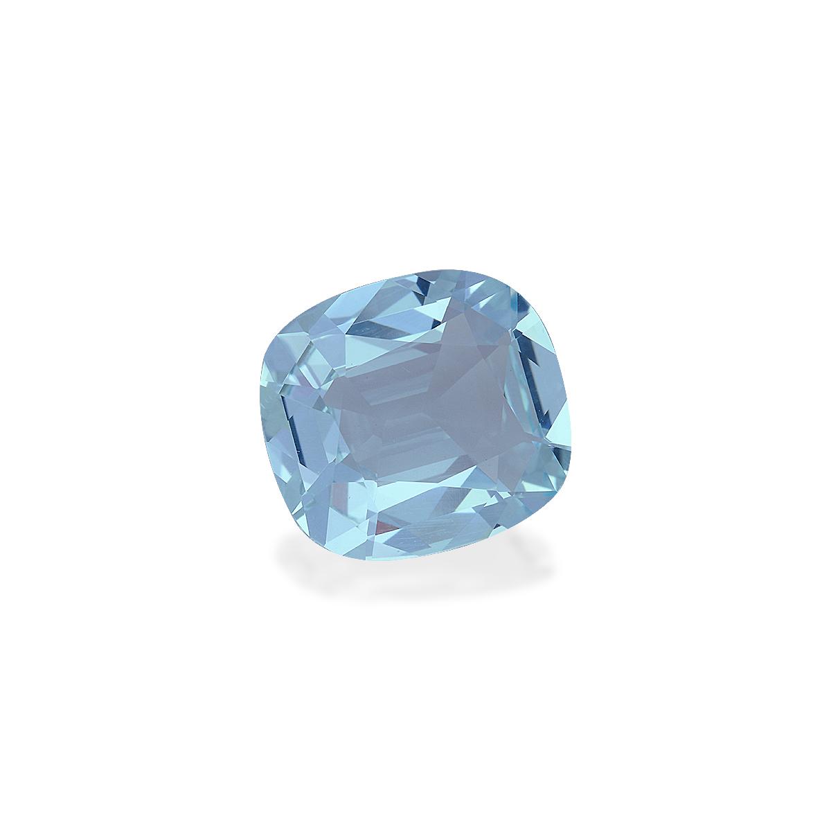 sky blue aquamarine, 9.73ct cushion cut — view 3