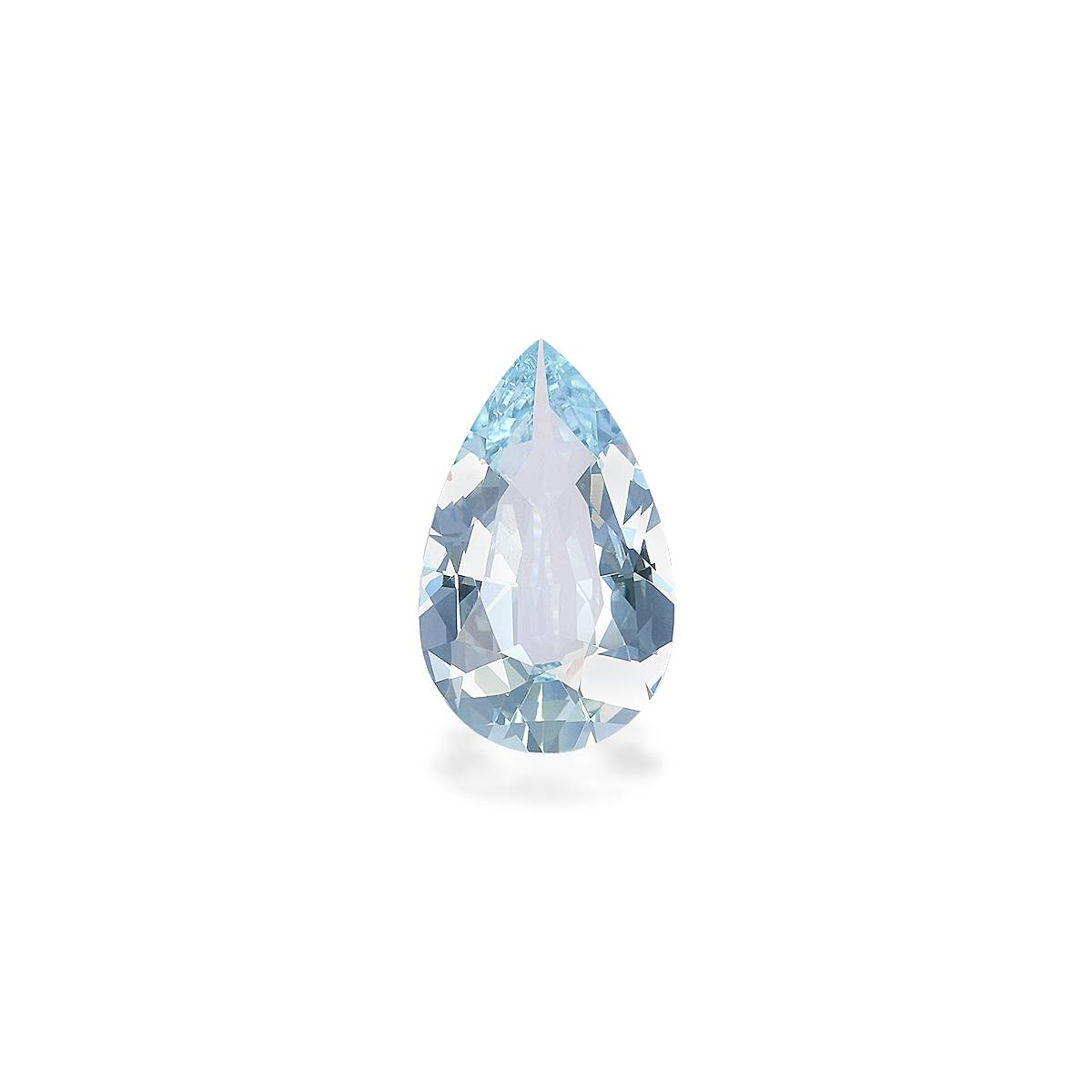 baby blue aquamarine, 4.07ct pear cut — main view