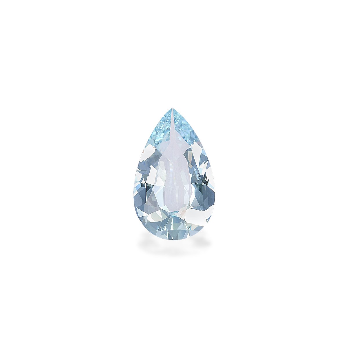 baby blue aquamarine, 4.07ct pear cut — main view