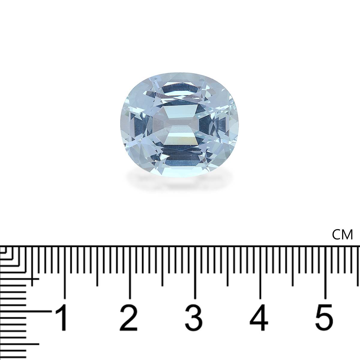 baby blue aquamarine, 16.94ct oval cut — view 4