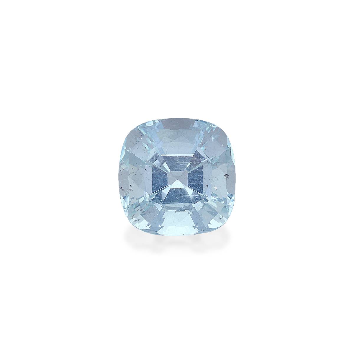 sky blue aquamarine, 5.76ct cushion cut — main view