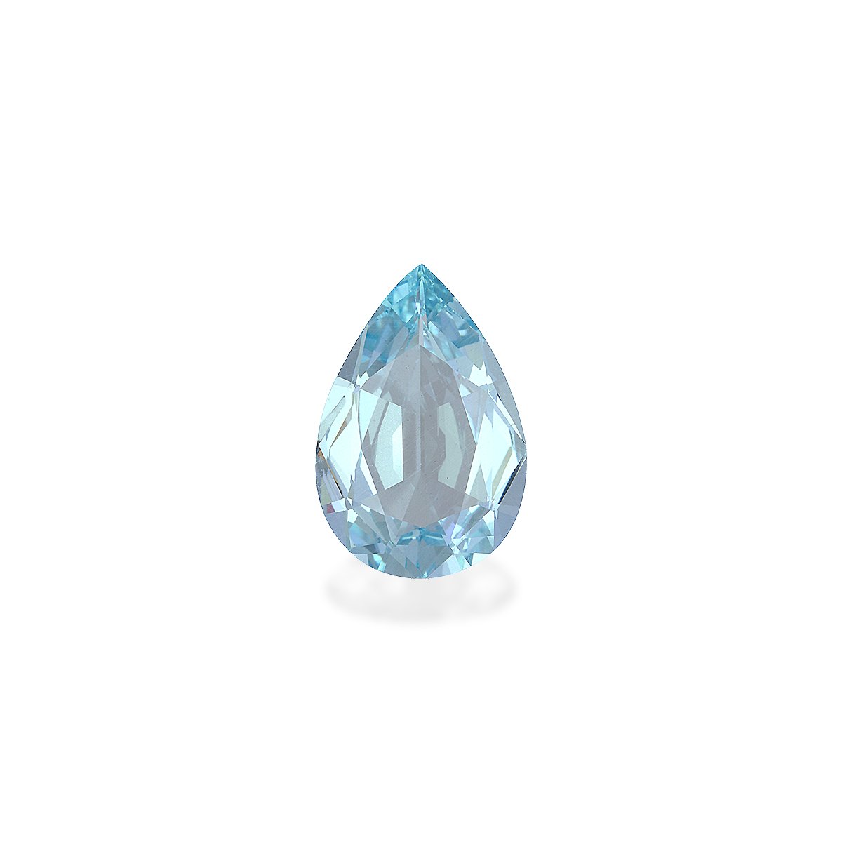 baby blue aquamarine, 3.9ct pear cut — main view