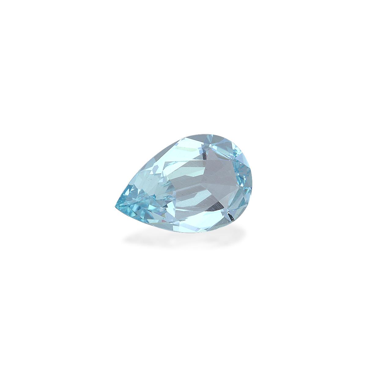 baby blue aquamarine, 3.9ct pear cut — view 3
