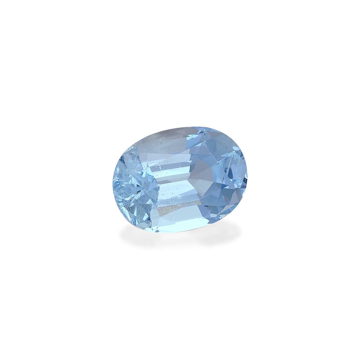 baby blue aquamarine, 6.43ct oval cut — view 3