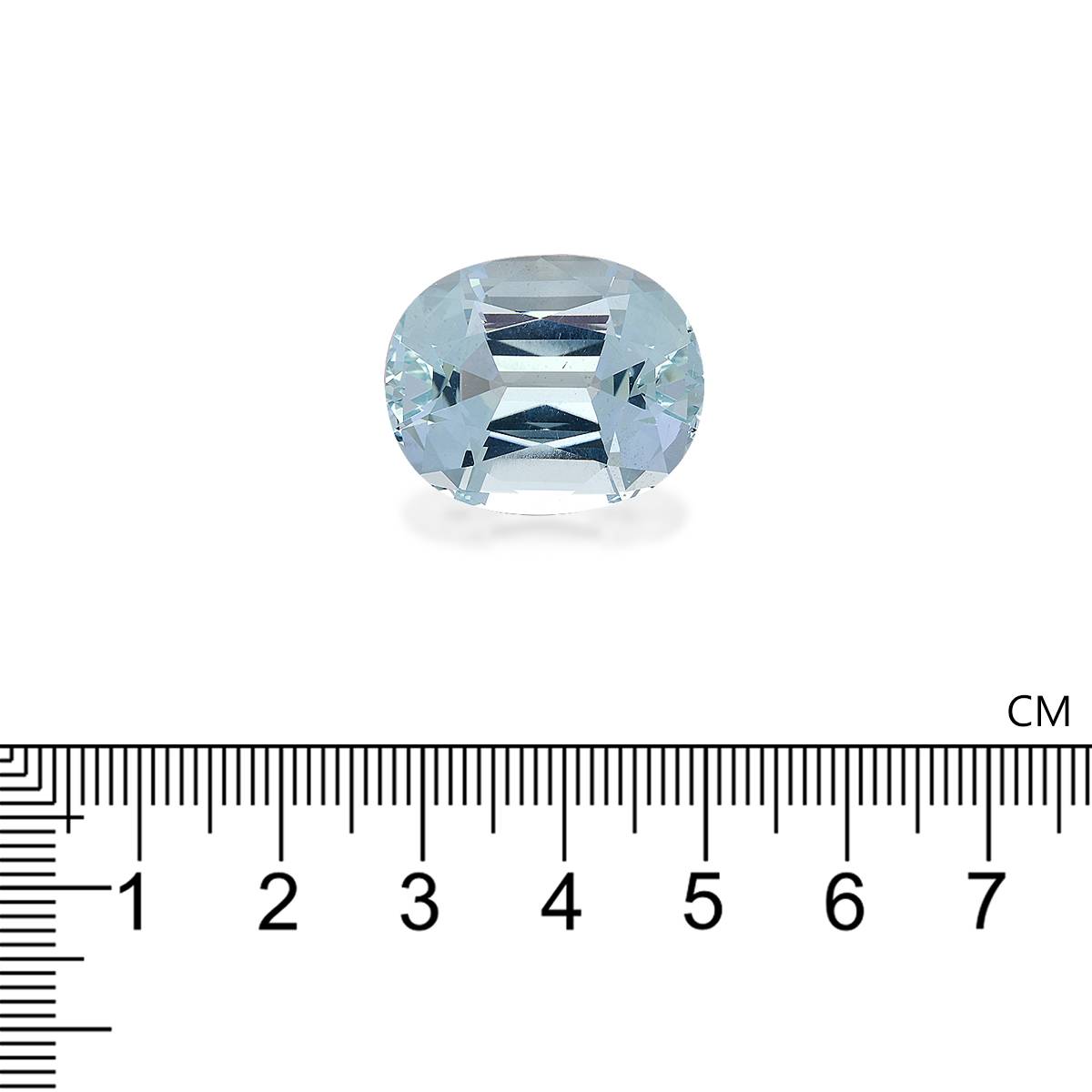 sky blue aquamarine, 28.76ct oval cut — view 4