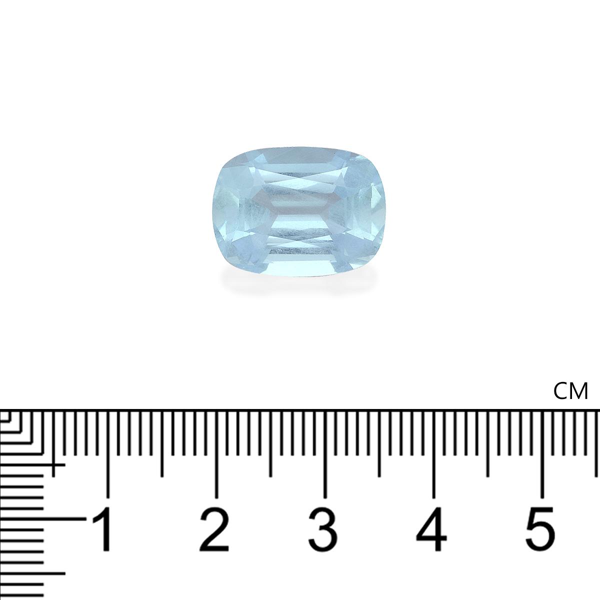 baby blue aquamarine, 9.9ct cushion cut — view 4