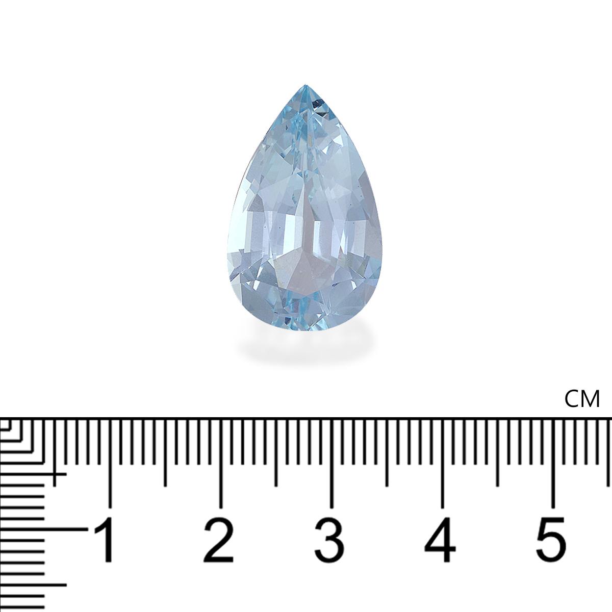 baby blue aquamarine, 15.33ct pear cut — view 4