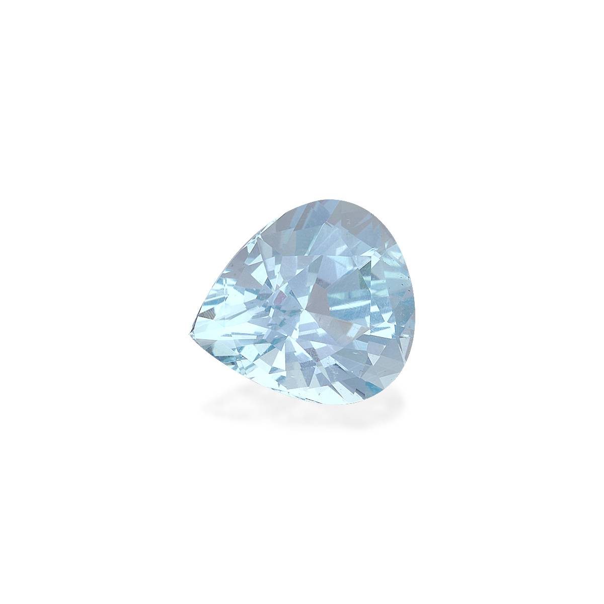 sky blue aquamarine, 5.73ct pear cut — view 3