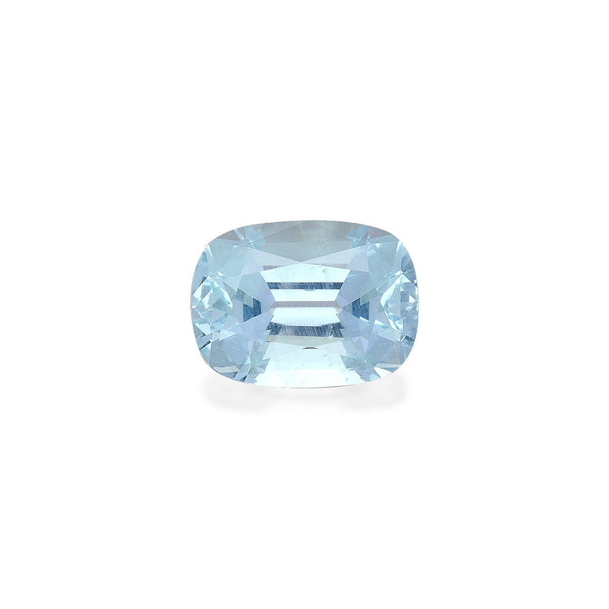 baby blue aquamarine, 6.65ct cushion cut — main view