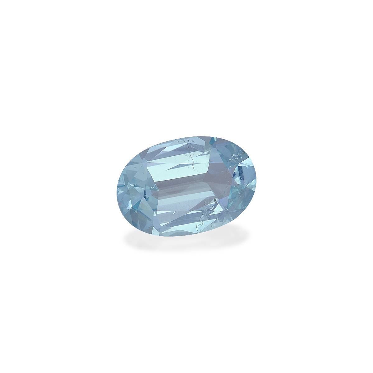 baby blue aquamarine, 4.17ct oval cut — view 3