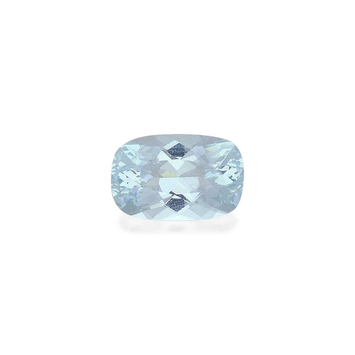 baby blue aquamarine, 3.41ct cushion cut — main view