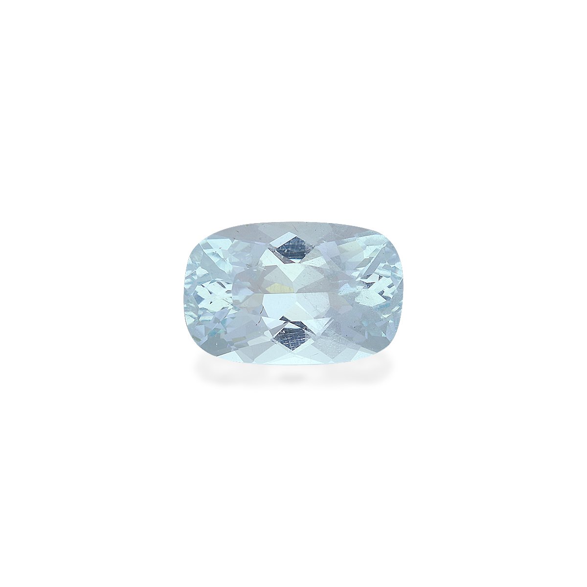baby blue aquamarine, 3.41ct cushion cut — main view