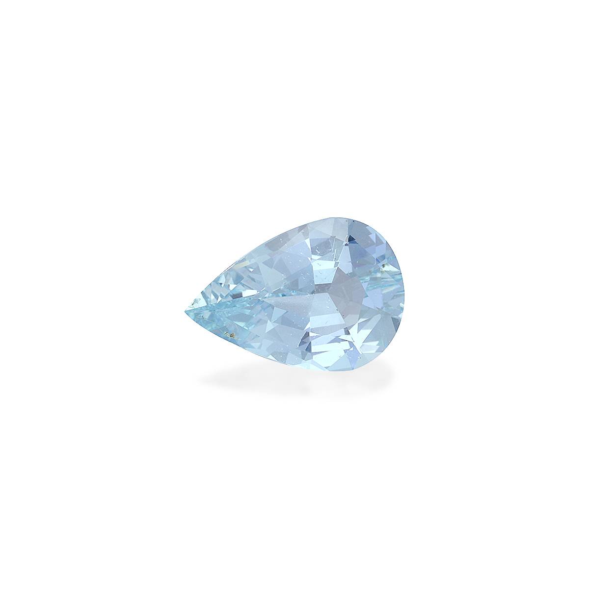 sky blue aquamarine, 5.66ct pear cut — view 3