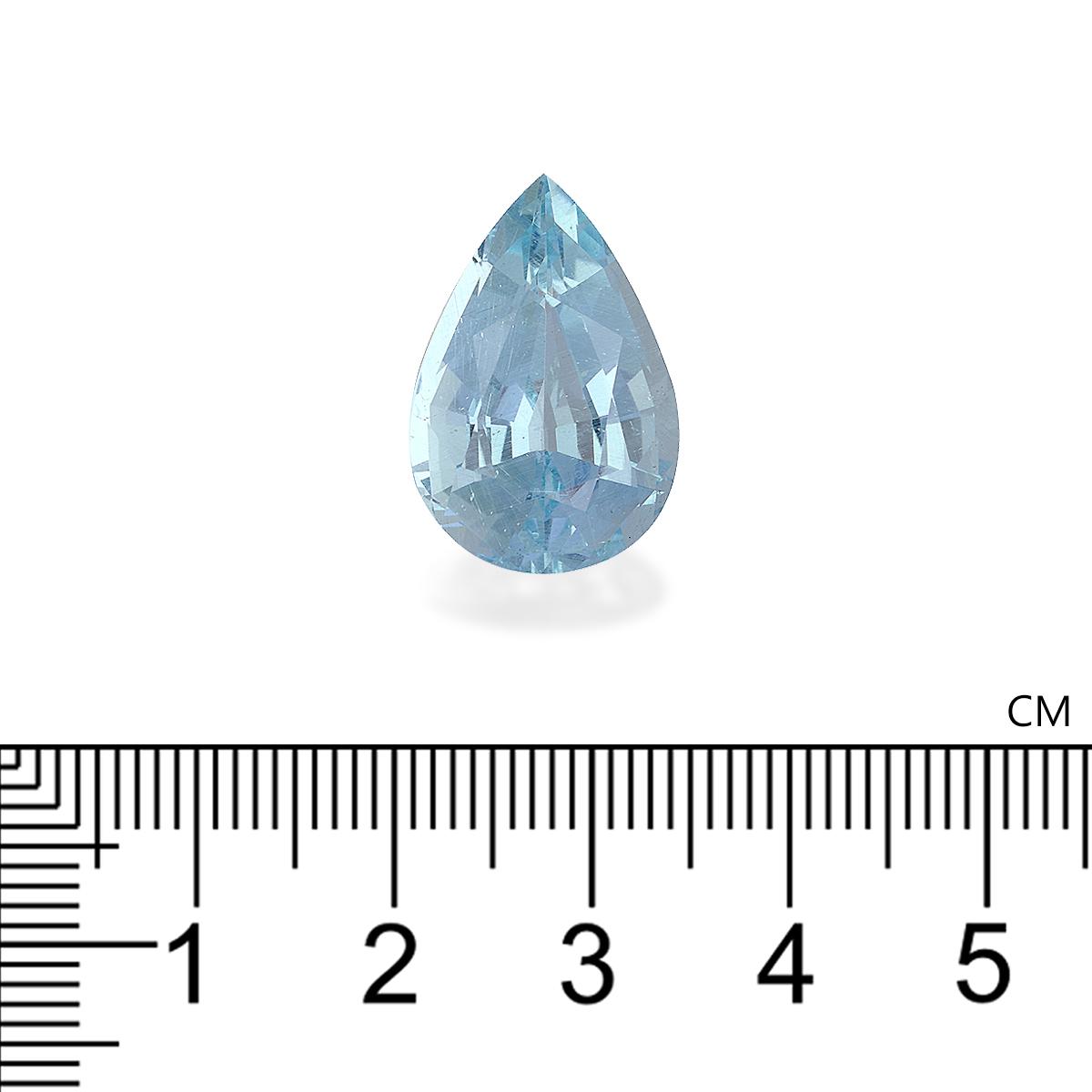 sky blue aquamarine, 14ct pear cut — view 4