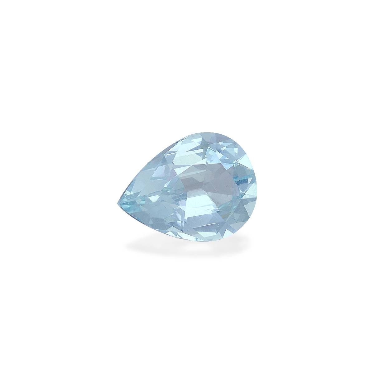 sky blue aquamarine, 10.3ct pear cut — view 3