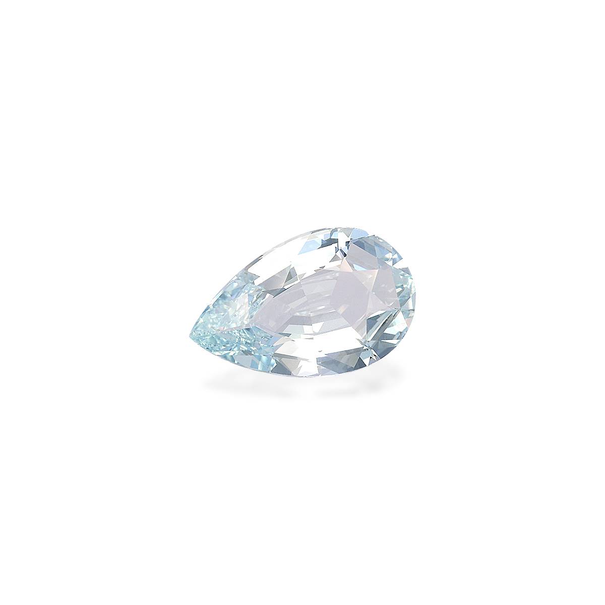sky blue aquamarine, 7.15ct pear cut — view 3