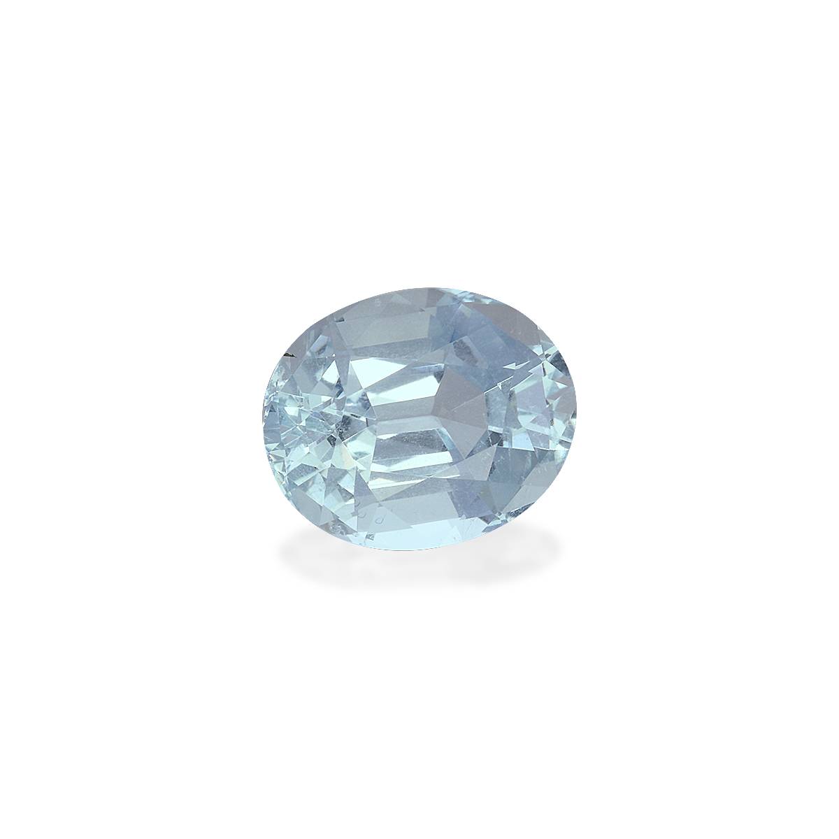 baby blue aquamarine, 3.69ct oval cut — view 3