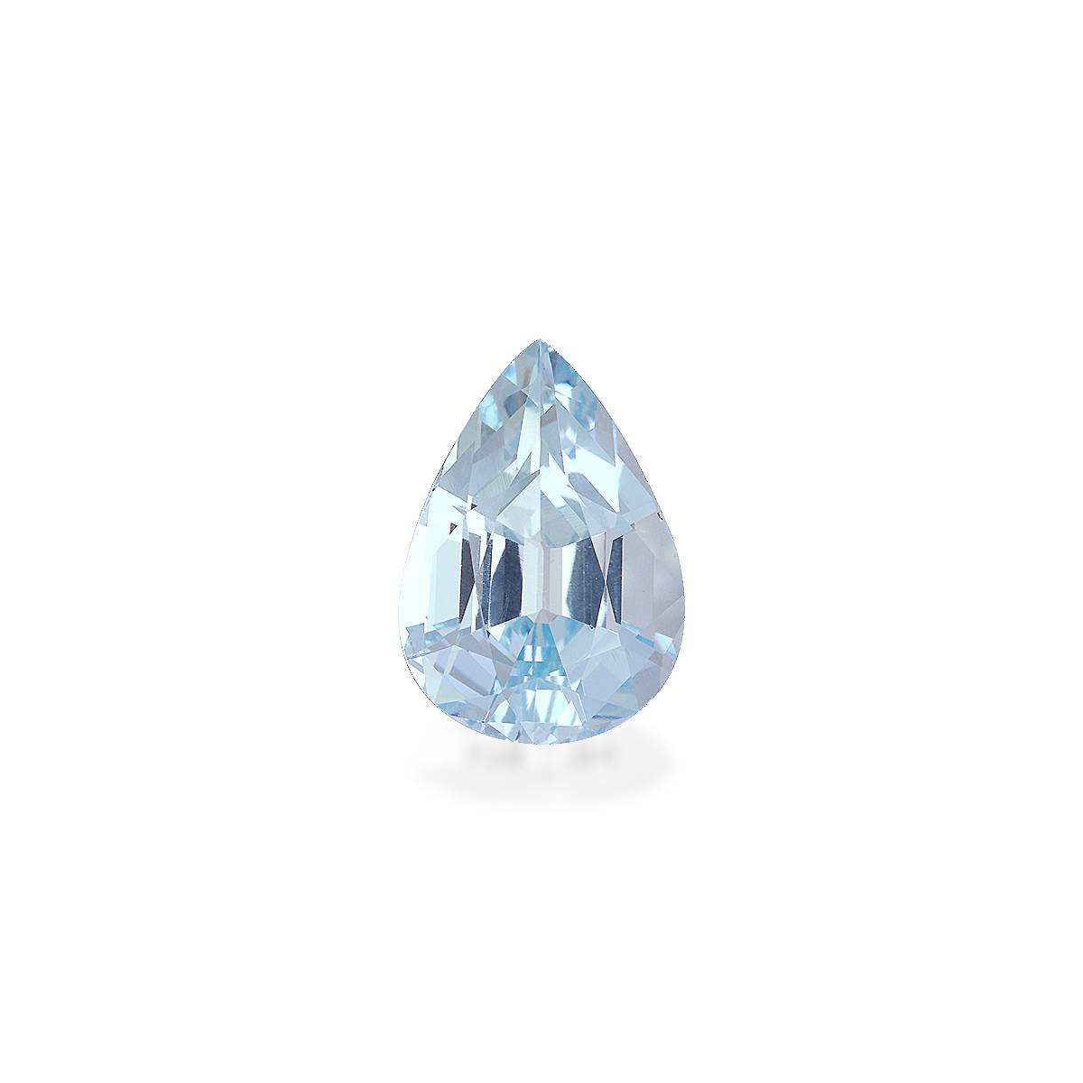 sky blue aquamarine, 12.28ct pear cut — main view