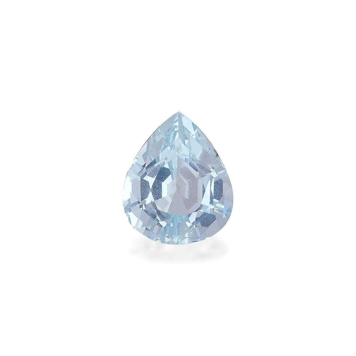 sky blue aquamarine, 4.21ct pear cut — main view