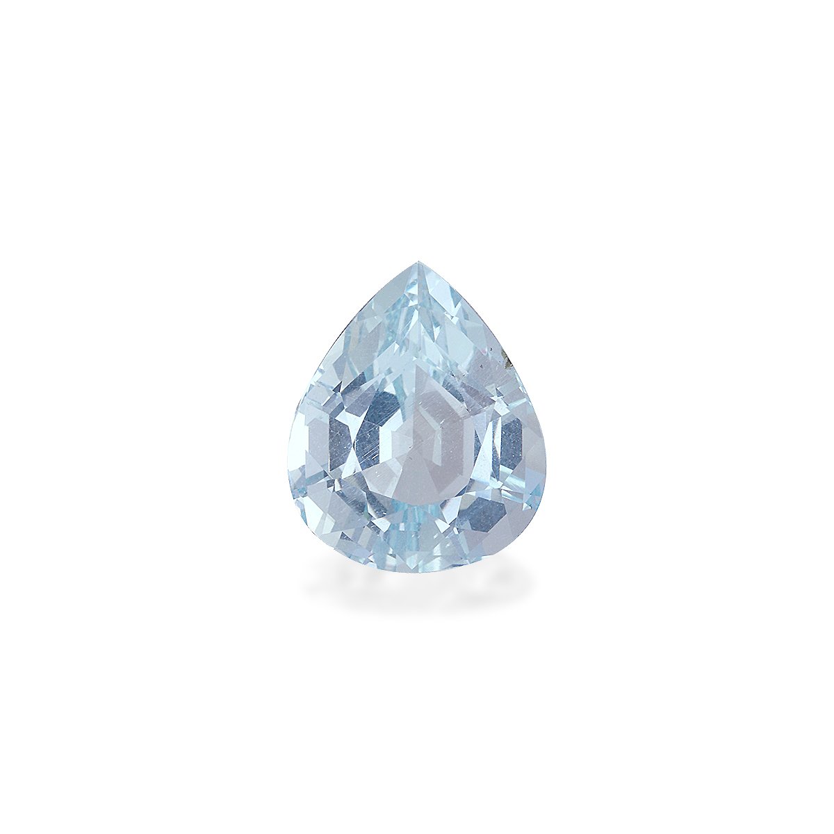 sky blue aquamarine, 4.21ct pear cut — main view