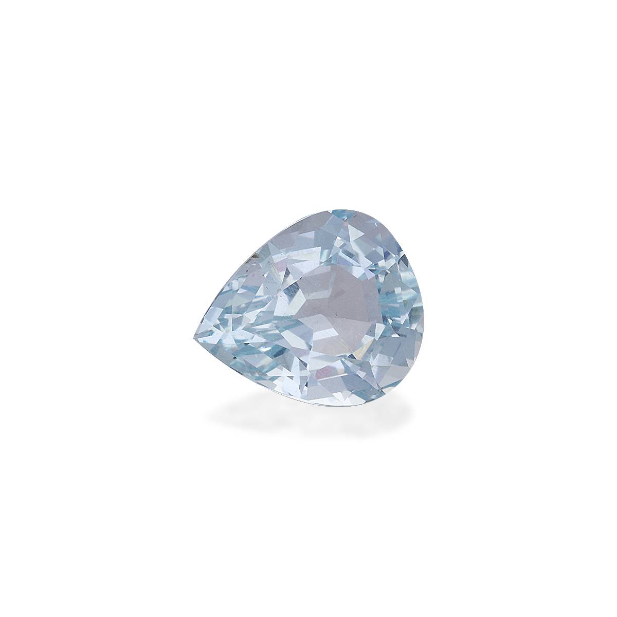 sky blue aquamarine, 4.21ct pear cut — view 2