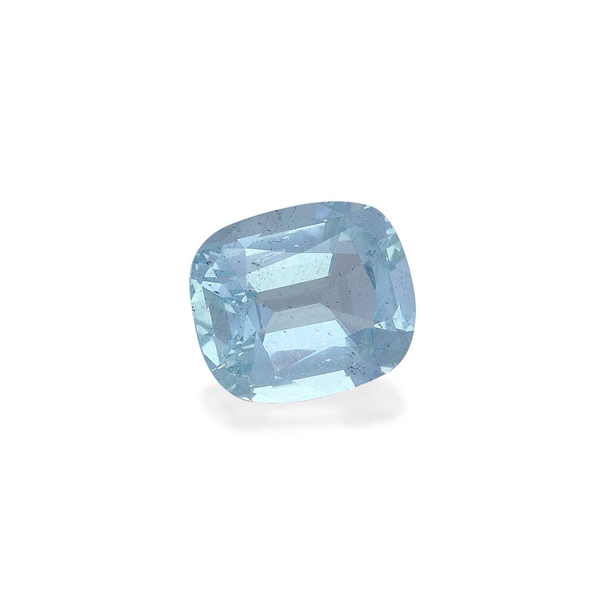 baby blue aquamarine, 7.87ct cushion cut — view 3