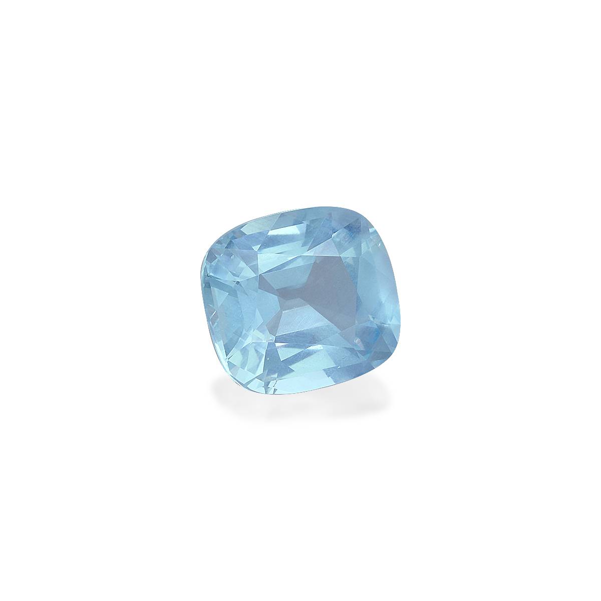 baby blue aquamarine, 7.89ct cushion cut — view 3