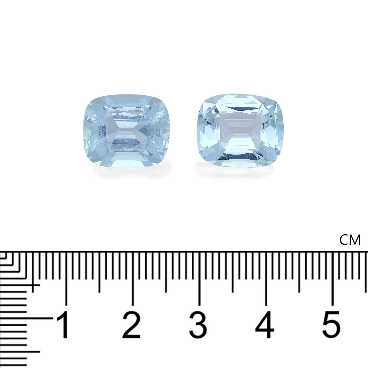 baby blue aquamarine, 13.36ct cushion cut — view 4