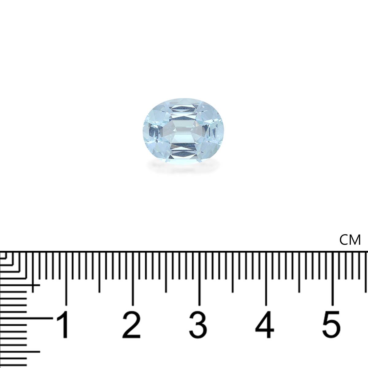 baby blue aquamarine, 13.16ct oval cut — view 4